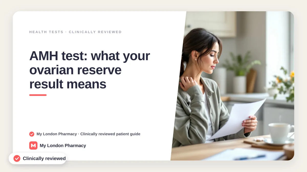 AMH test: what your ovarian reserve result means, My London Pharmacy