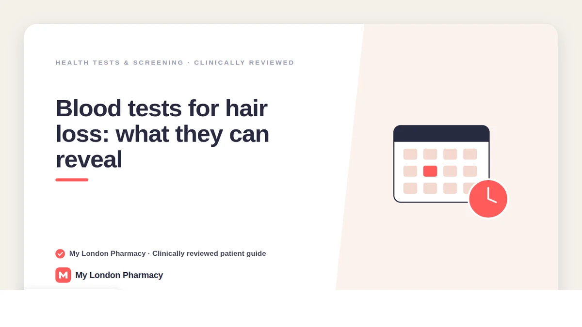 Blood tests for hair loss: what they can reveal — My London Pharmacy