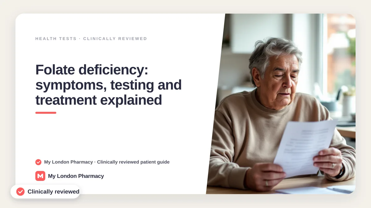 Folate deficiency: symptoms, testing and treatment explained, My London Pharmacy