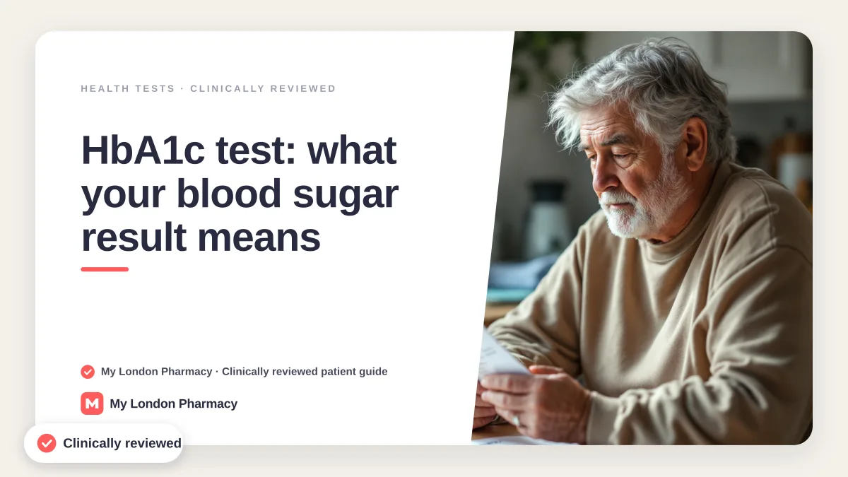 HbA1c test: what your blood sugar result means, My London Pharmacy