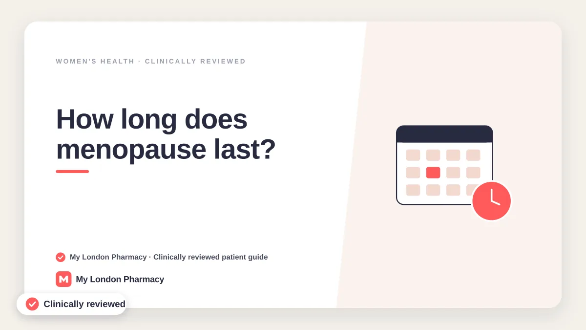 How long does menopause last, My London Pharmacy