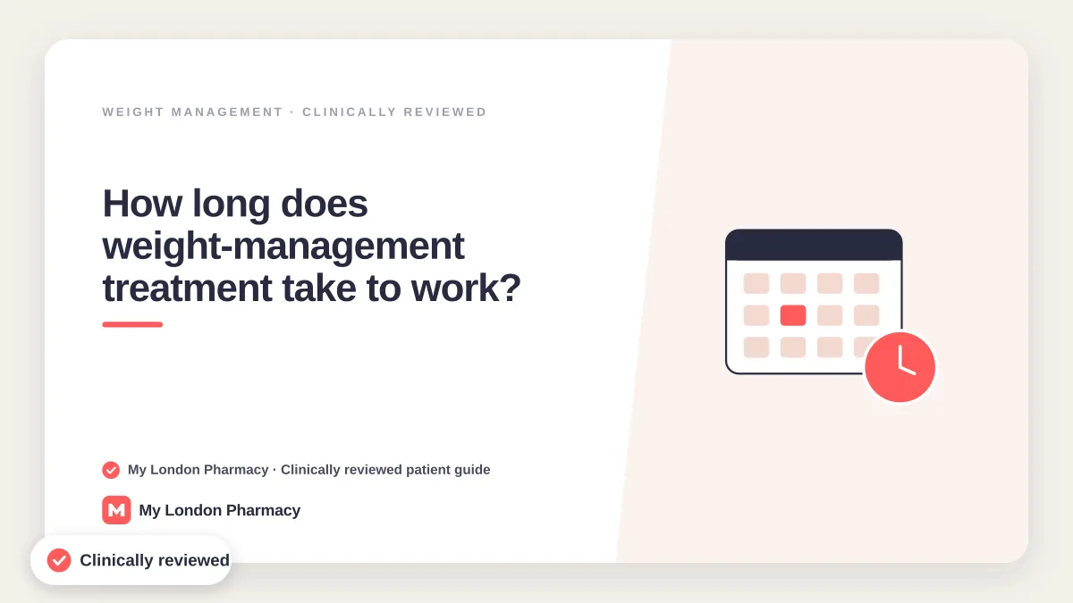 How long does weight-management treatment take to work? | My London Pharmacy