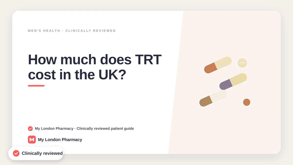 How much does TRT cost in the UK? | My London Pharmacy