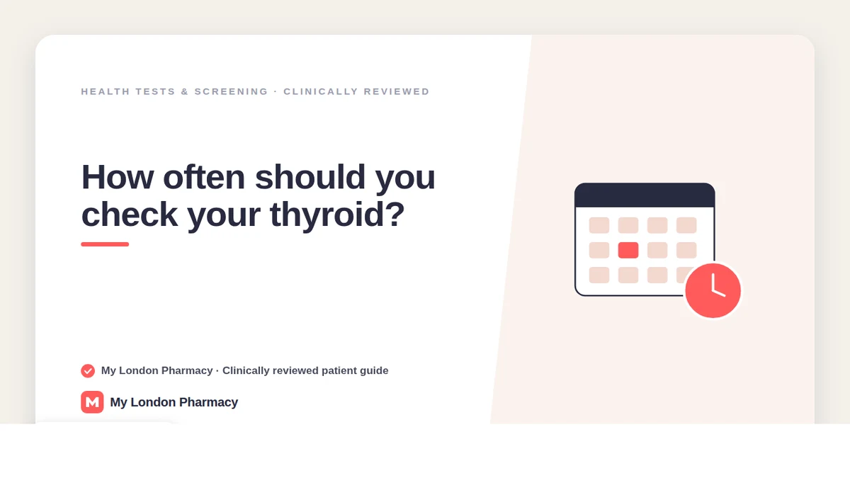 How often should you check your thyroid? — My London Pharmacy