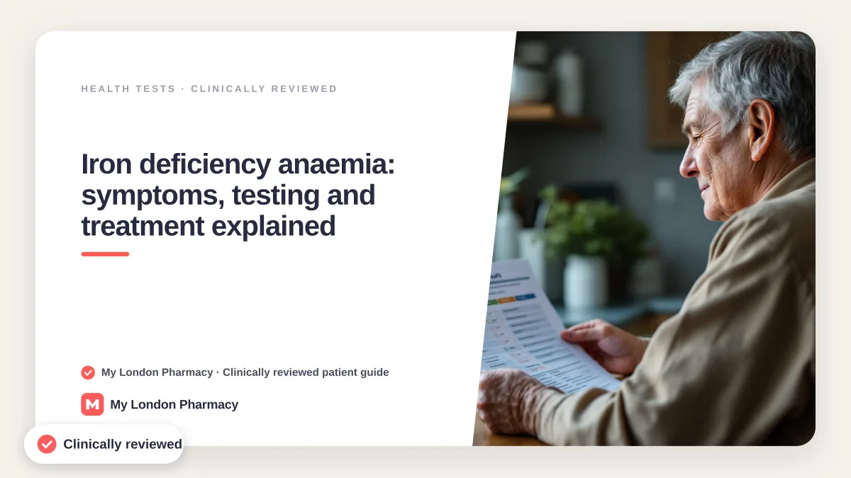 Iron deficiency anaemia: symptoms, testing and treatment explained, My London Pharmacy