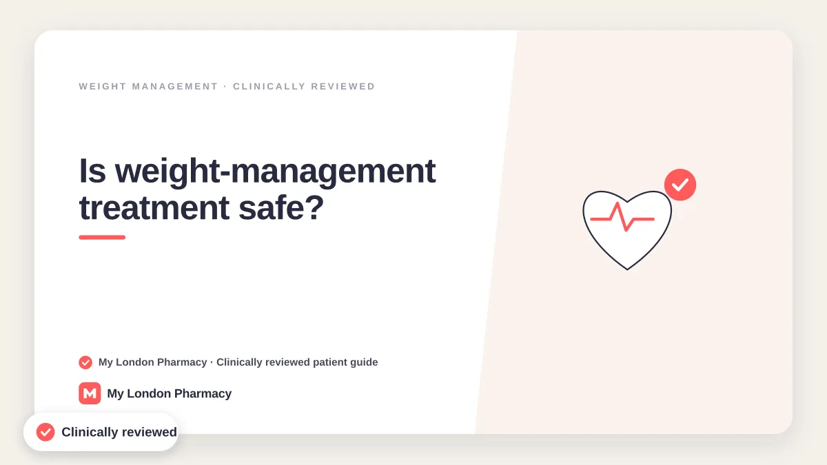 Is weight-management treatment safe? | My London Pharmacy