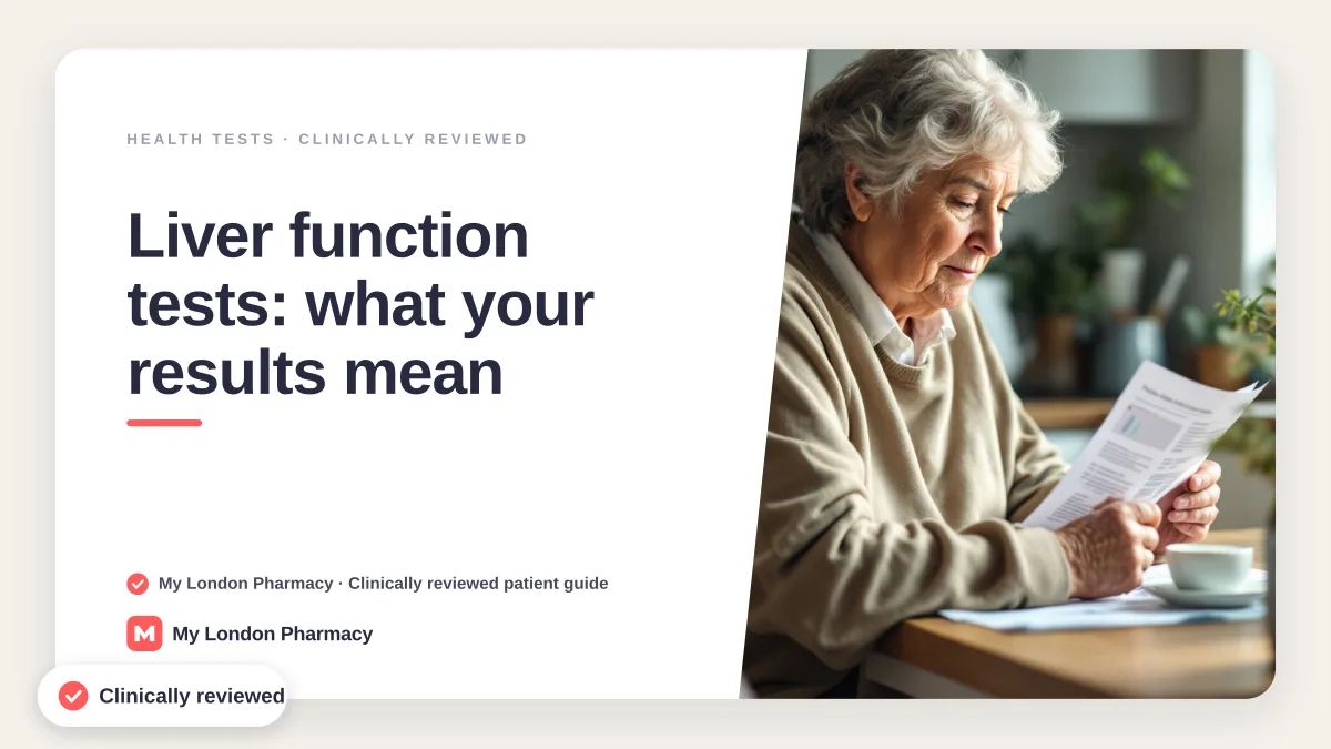 Liver function tests: what your results mean, My London Pharmacy