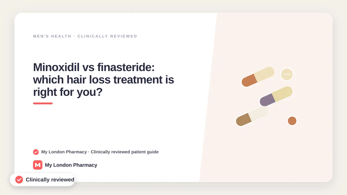 Minoxidil vs finasteride: which hair loss treatment is right for you?, My London Pharmacy