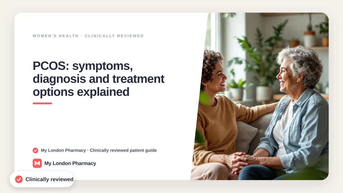 PCOS: symptoms, diagnosis and treatment options explained, My London Pharmacy