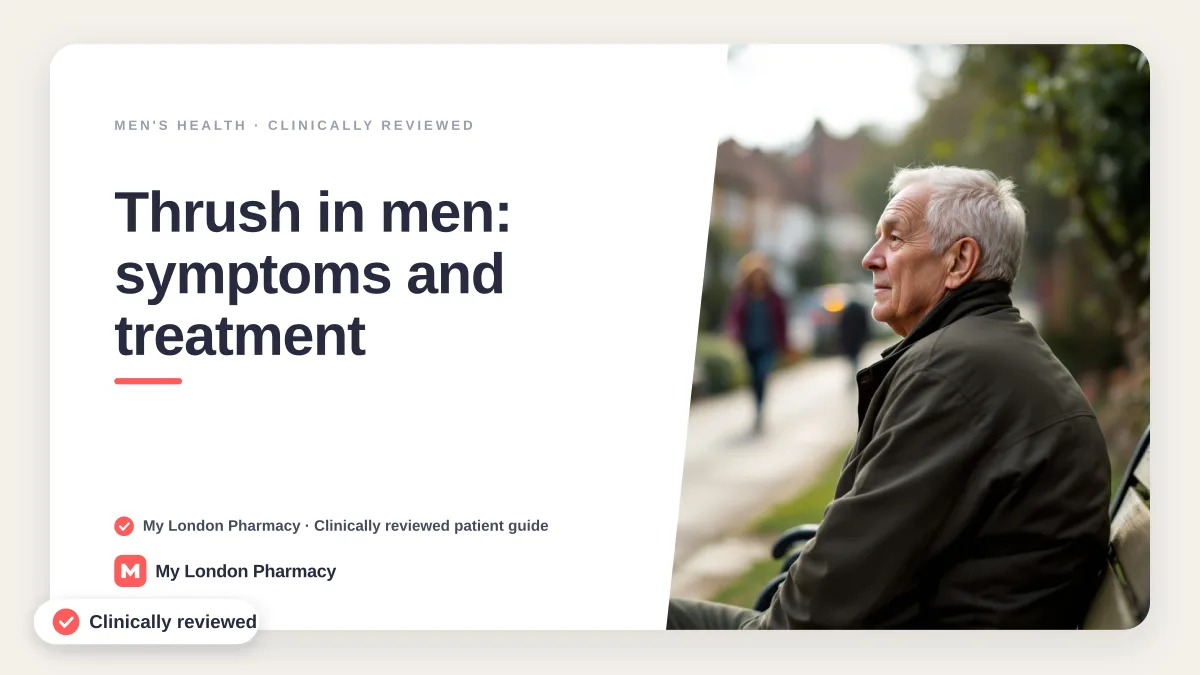 Thrush in men: symptoms and treatment, My London Pharmacy