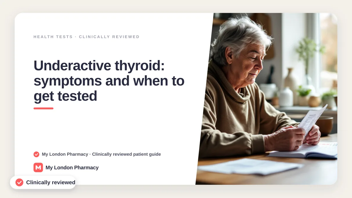 Underactive thyroid: symptoms and when to get tested, My London Pharmacy