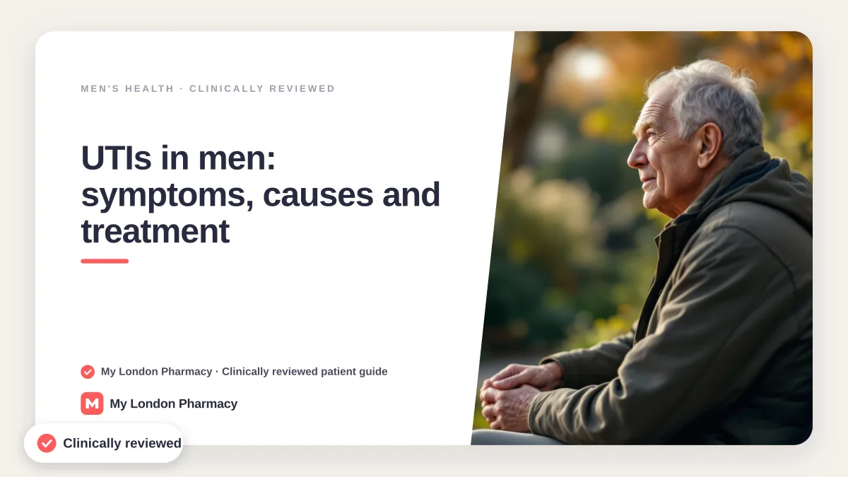 UTIs in men: symptoms, causes and treatment, My London Pharmacy