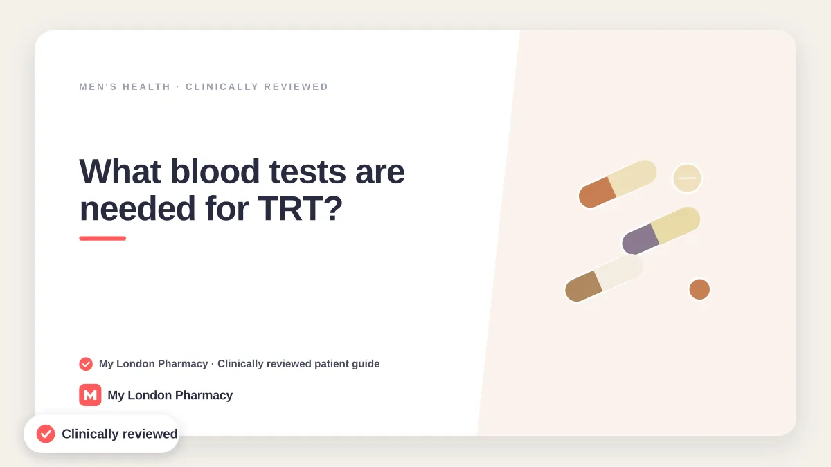 What blood tests are needed for TRT? | My London Pharmacy