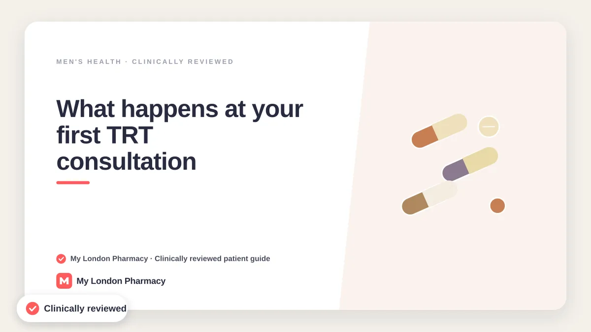 What happens at your first TRT consultation | My London Pharmacy