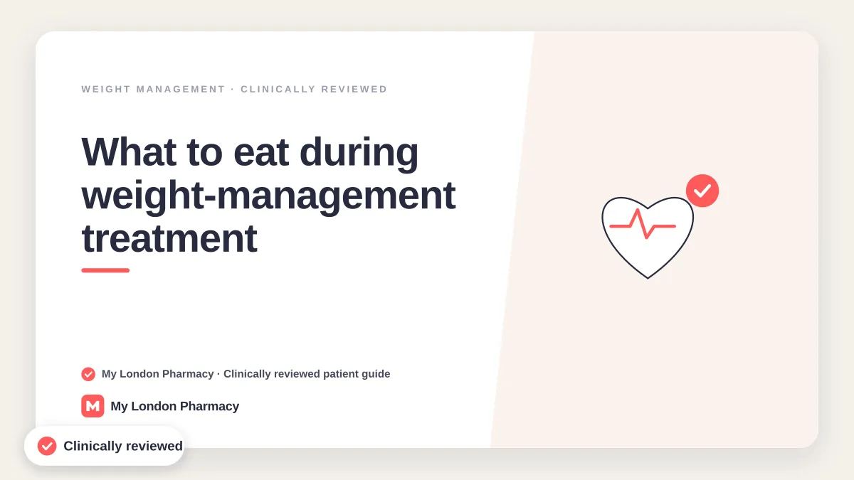 What to eat during weight-management treatment | My London Pharmacy